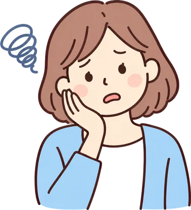 血糖値を気にして悩む男性のイラスト